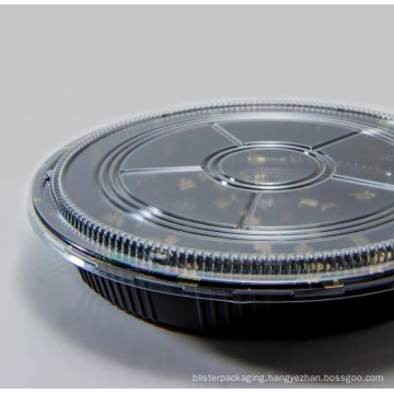 Sashimi takeaway box disc with lid